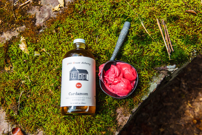 Homemade Cardamom Blood Orange Sorbet