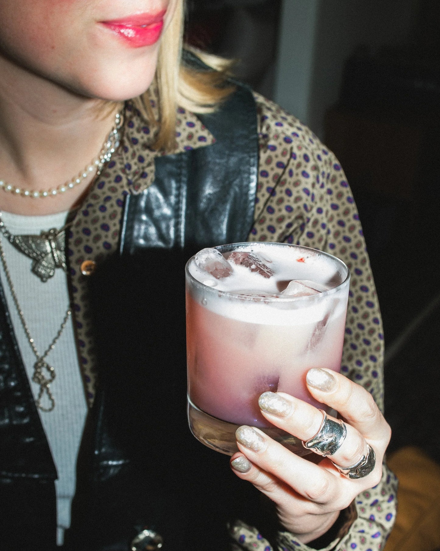 Spiced Cherry Gin Sour